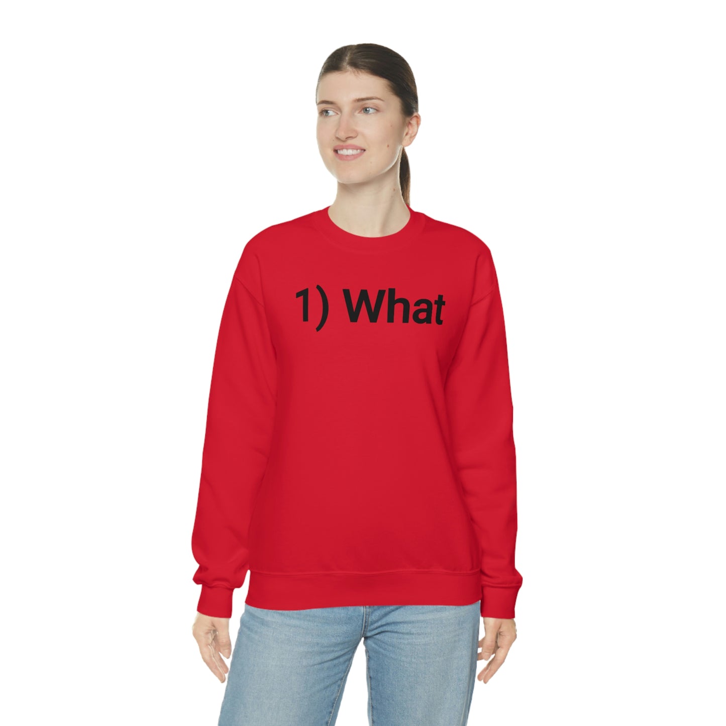 SBF 1) What Crewneck Sweatshirt