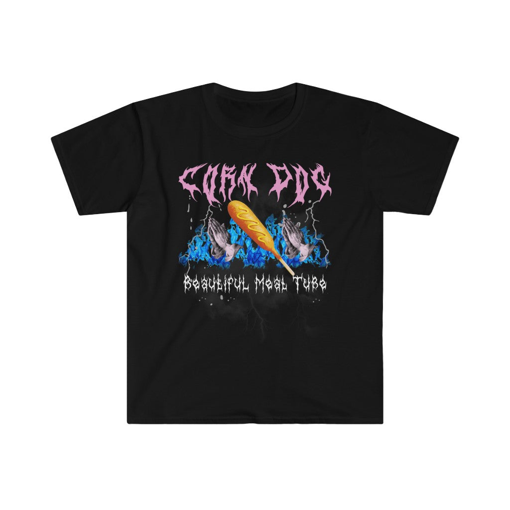 Corn Dog: Beautiful Meat Tube - Death Metal Unisex T-Shirt