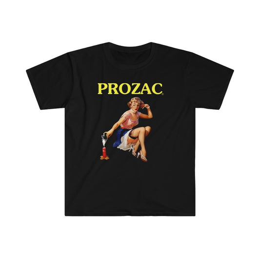 Prozac Pin Up Girl Unisex T-Shirt