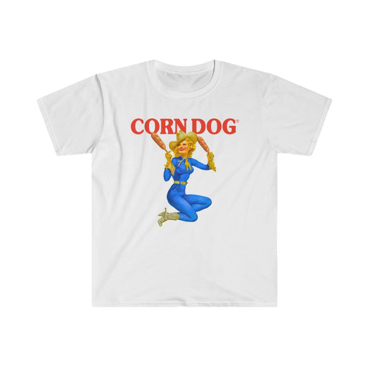 Corndog 1950s Cowgirl Pin Up Unisex T-Shirt